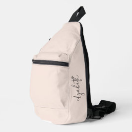 Stilvolle Monogram Moderne Minimalistisch Crossbody Bag
