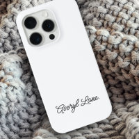 Stilvolle Monogram Moderne Minimalistische White S