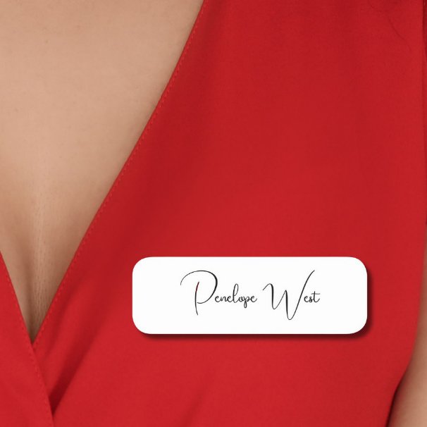 Stilvolle Monogram Moderne Minimalistische White S Namensschild (Von Creator hochgeladen)