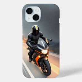 Stilvolle Motorradfahrer Reiten auf einem Kreuzfah Case-Mate iPhone Hülle