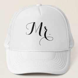 Stilvolle Mr. Text Hat - Groom Trucker Cap Geschen Truckerkappe