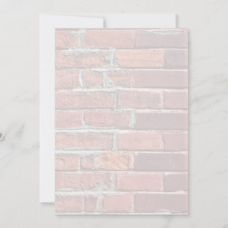 Stilvolle Multicolor Red Brick Wall Einladung