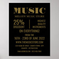 Stilvolle Musik Instrument Store