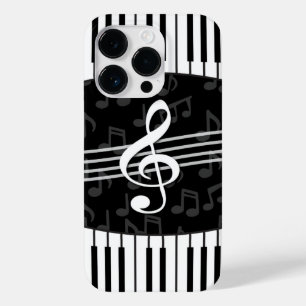 Stilvolle Musiknoten Treble Clef und Piano Keys title_seo2