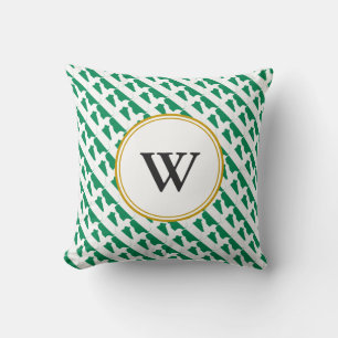 Stilvolle NIGERIA gesegnete Nation Monogram Gesche Kissen