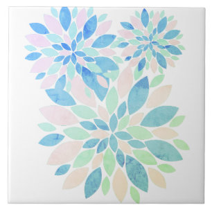 Stilvolle Pastel Colors Blume Petals Fliese