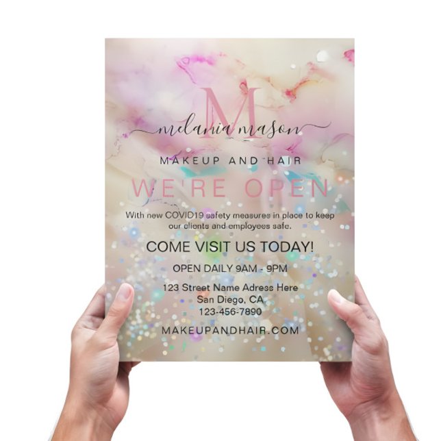 Stilvolle Pastel Marbled Alcohol Ink Eleganter Gli Flyer (Von Creator hochgeladen)