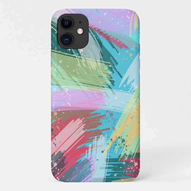 Stilvolle Pastelfarben Abstrakte Kunst Case-Mate iPhone Hülle (Rückseite)