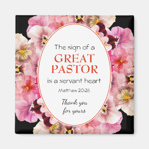 Stilvolle PASTOR APPRECIATION SERVANT Floral Magnet