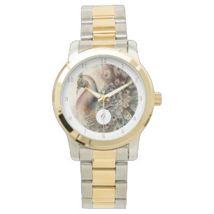 Stilvolle Peacock Watch Initial hinzufügen Armbanduhr