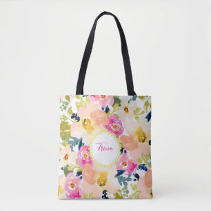 Stilvolle Personalisierte Blüte Tasche