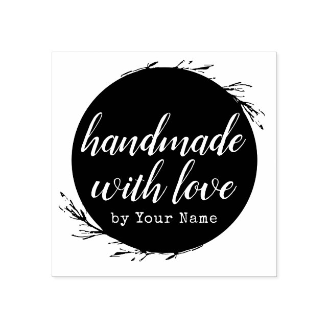 Stilvolle Personalisierte Handarbeit mit Liebe von Gummistempel (Prägung)