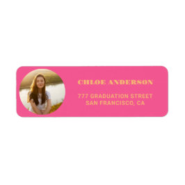 Stilvolle Pink Foto Abschluss Rücksendeadresse