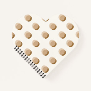 Stilvolle Polka Dots warm neutral Notizbuch