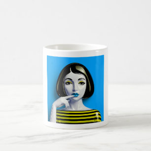 Stilvolle Pop Kunst Kaffeetasse