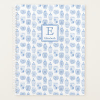 Stilvolle Präppy Blue and White Affirmations