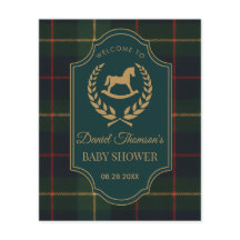 Stilvolle Preppy-Teddybär-Baby-Shower