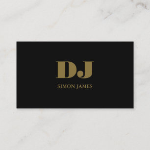 Stilvolle professionelle DJ-Visitenkarte Visitenkarte