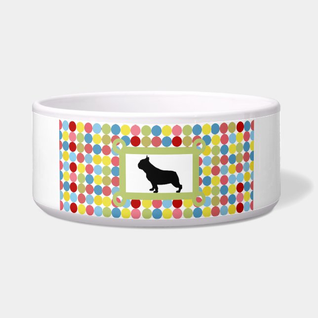 Stilvolle Puggle Hundefutter-Schüssel Napf (Vorderseite)