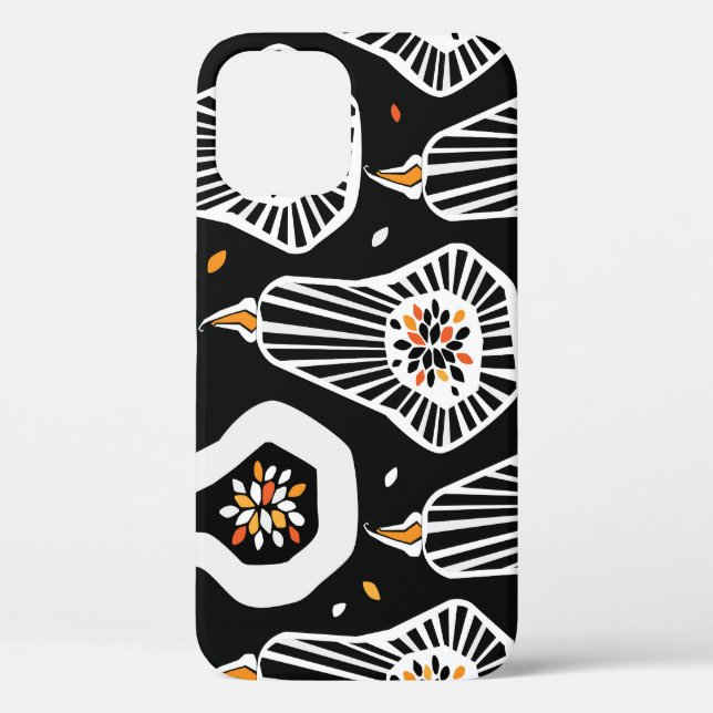 Stilvolle Pumpkins Saatgut: Nahtloses Design Case-Mate iPhone Hülle (Rückseite)