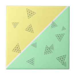 Stilvolle Pyramid Triangle Geometry Pastel Fliese
