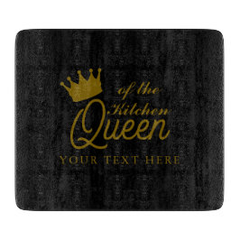 Stilvolle Queen of the Kitchen Glass Koch Board Schneidebrett