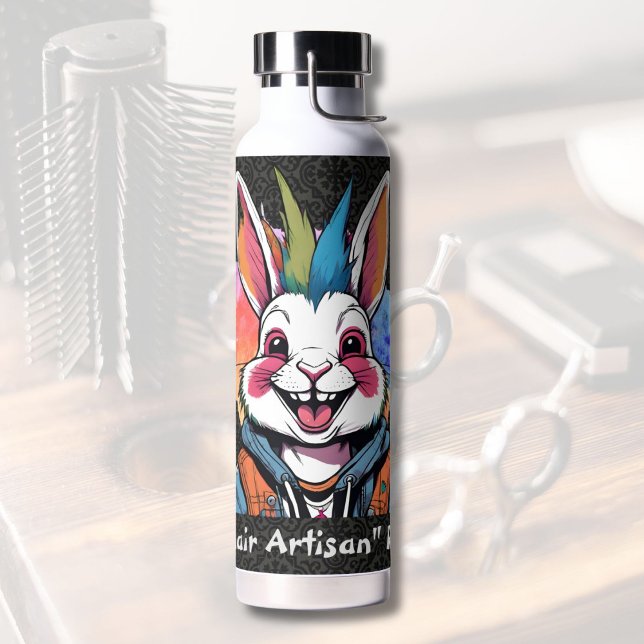 Stilvolle Rabbit-Geschenke für Friseur-Friseur-Sty Trinkflasche (Stylish Rabbit Gifts for Hairdresser Hair Stylist)