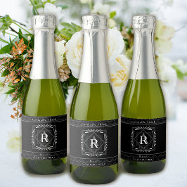 Stilvolle Rahmen Schwarz Monogram