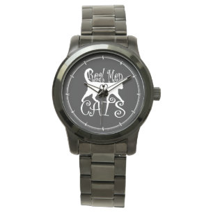 Stilvolle Real Men Liebe Schwarze Dekoration Armbanduhr