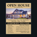 Stilvolle Realtor Open House Werbung Flyer<br><div class="desc">Stilvolle Realtor Open House Werbe-Flyer vom Business Card Store.</div>