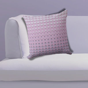 Stilvolle regelmäßige Schnüre aus violetten Punkte Kissen