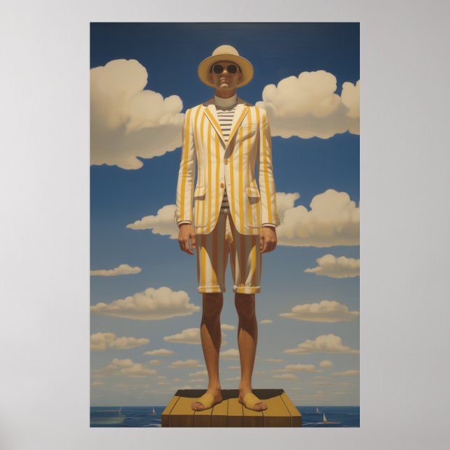 Stilvolle Retro Beachwear Striking Summer Fashion Poster (Vorne)