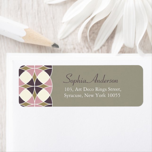 Stilvolle Retro-Chic Art Deco Hochzeitsadressen La (Insitu)