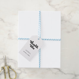 Stilvolle Retro-Gastgeschenk Hochzeit-Tasche in Sc Geschenkanhänger