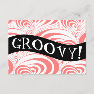 Stilvolle Retro-Korallen-Galaxie-Swirbel-groovy-Ei Einladung