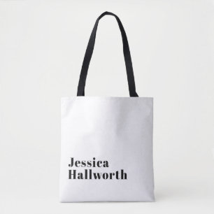 Stilvolle Retro-Moderne Schrift Editierbares Sch Tasche