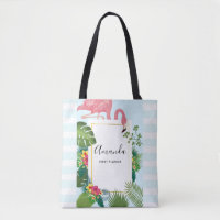Stilvolle rosa Flamingo- und tropische Blätter