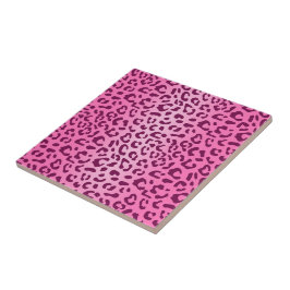 Stilvolle Rosa Leopard Print Fliese