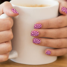 Stilvolle Rosa Leopard Print