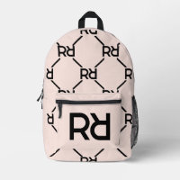 Stilvolle Rosa Monogram Girl's Back to School