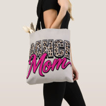 Stilvolle rosa Schriftzug-Tierprint-Tasche