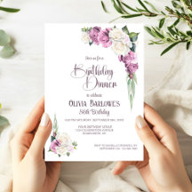 Stilvolle Rosa Weiße Rose Flora Geburtstagsessen