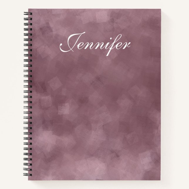 Stilvolle Rose Gold Color Trendy Template Moderne Notizbuch (Vorderseite)