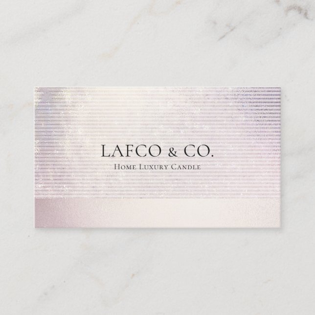Stilvolle Rose Gold Foil Visitenkarte (Vorderseite)