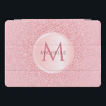 Stilvolle Rose Gold Glitzer Template Trendy Girly iPad Pro Cover<br><div class="desc">Stilvolle Rose Gold Glitzer Template Trendy Girly Monogram Elegant Modern iPad Smart Cover.</div>