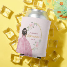 Stilvolle Rose Gold Wasserfarbe Rose Quinceanera