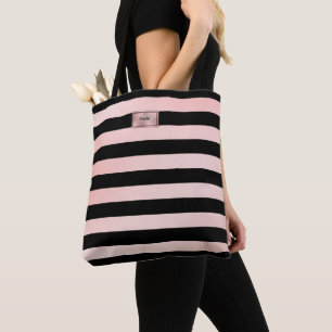 Stilvolle Roségold-Gestreifte Umhängetasche Tasche