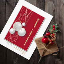 Stilvolle Rot und Weiß frohe Weihnachten