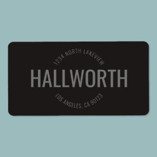 Stilvolle Rücksendeadresse Adressaufkleber