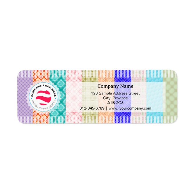 Stilvolle Rücksendeadresse - Decoupage (Vorne)